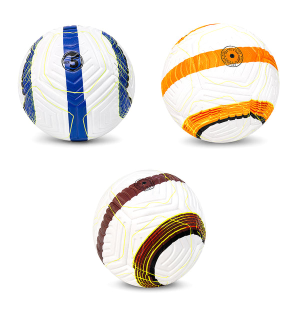 7AGAT professional size 5 football with high-quality stitching, suitable for training and matches, displayed on a sports field.