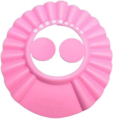 Adjustable kids shower cap with ear protection by 7AGAT, water-resistant EVA bath visor for safe, comfortable hair washing.