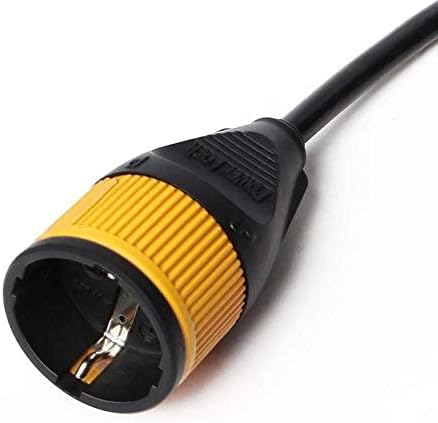 7AGAT Power Lock 5-meter extension cord with safety lock, 16A, water-resistant IP44 black electrical extension cable.