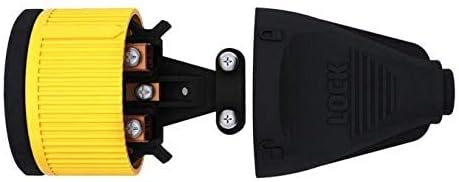 7AGAT Power Lock 5M extension cord with safety lock, 16A, IP44 water-resistant black electrical extension cord image