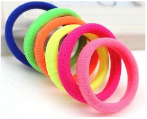 7AGAT seamless cotton elastic hair ties for women, thick ponytail holders with no damage, ideal for secure, gentle styling.