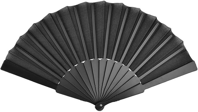 Elegant 41cm silk handheld folding fan by 7AGAT, featuring Chinese and Spanish style designs for weddings, parties, and performances.
