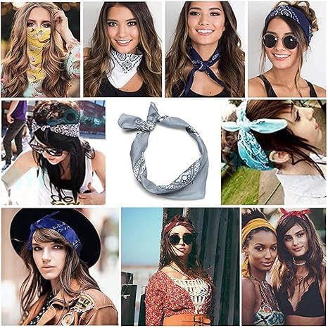 7AGAT multipurpose bandana scarf worn as head wrap, neck cover, or face mask, made of soft fabric, unisex design.