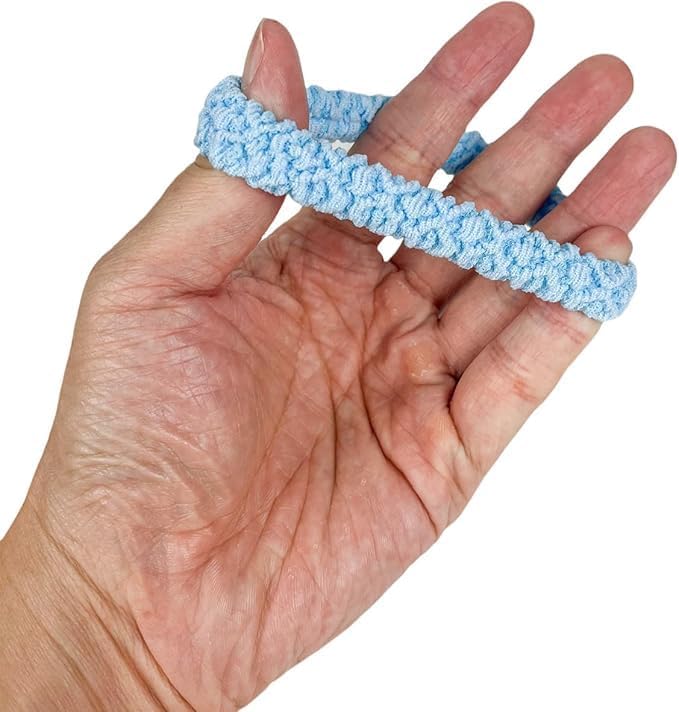 Set of 12 colorful braided hair ties for women and girls, thick elastic scrunchies with strong hold and no damage, by 7AGAT.