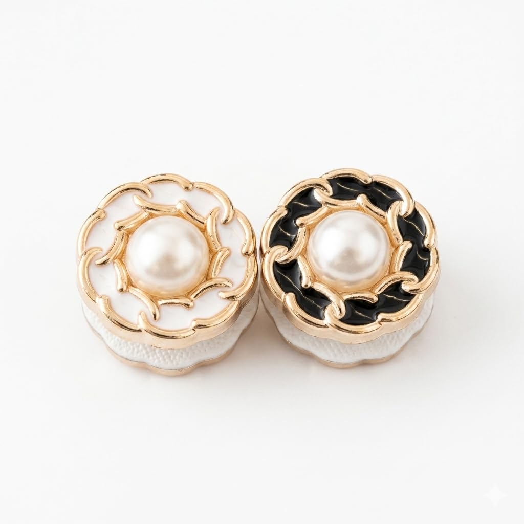 Set of two 7AGAT magnetic hijab pins with strong hold metal scarf magnets, designed to secure hijabs without damage.