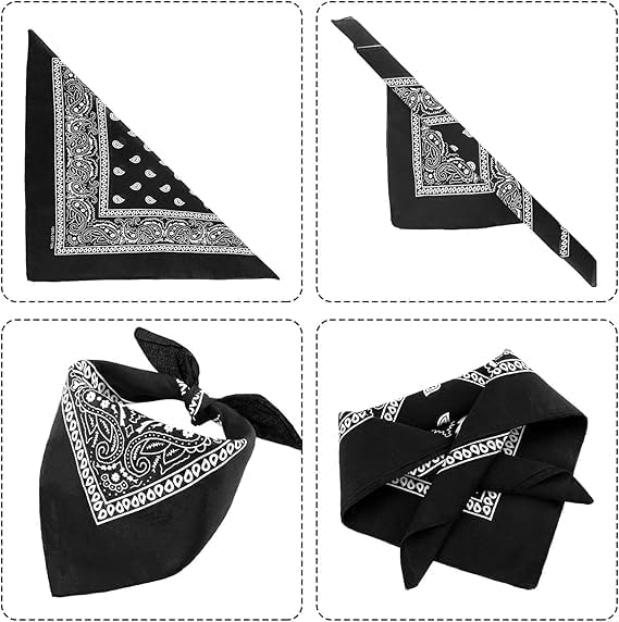 Unisex 7AGAT bandana and head scarf, versatile neck wrap and face cover, made of soft fabric, suitable for various styling.