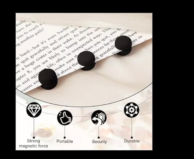 Set of 12 magnetic hijab pins by 7AGAT with no-snag safety design and strong hold for scarves and head coverings.