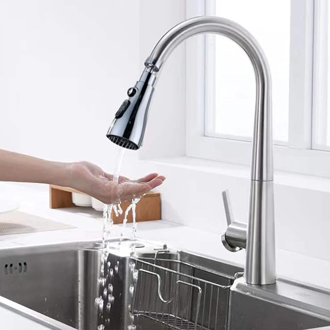360° Swivel Faucet Aerator with 3 Water Flow Modes, Splash-Proof Tap Attachment for Kitchen & Bathroom