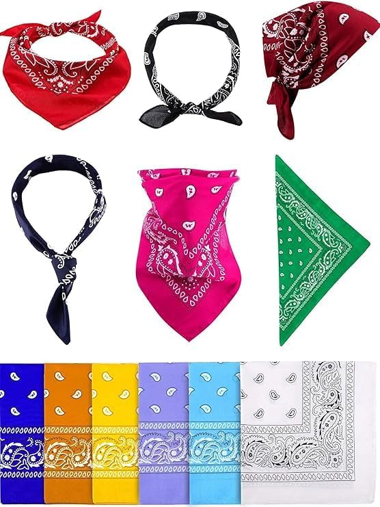 7AGAT multipurpose bandana scarf used as head, neck, face cover, or handkerchief, made of lightweight fabric in versatile design.