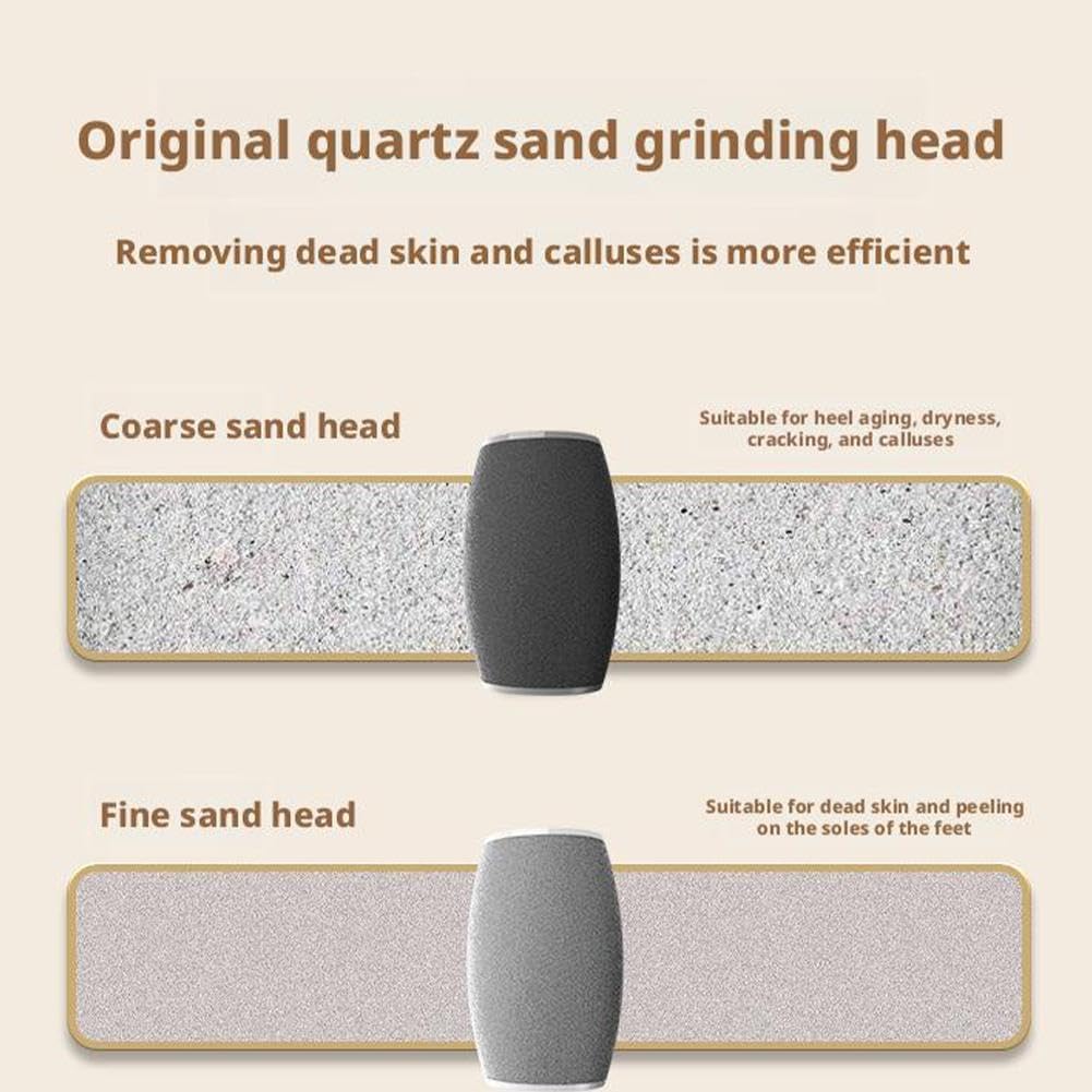 7AGAT USB rechargeable electric foot file with LED light, dual-speed callus remover for smooth, soft feet.