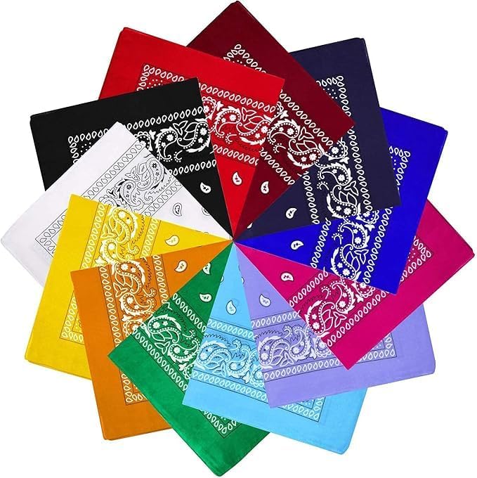 Multifunctional 7AGAT bandana scarf, versatile head, neck, or face covering in colorful fabric, suitable for unisex use.