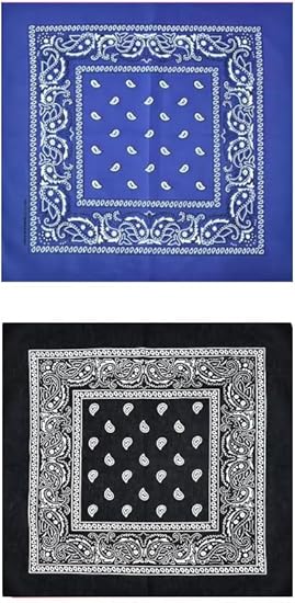 Unisex 7AGAT bandana set with soft head and neck scarves, face covers, wrist wraps, and handkerchiefs for daily wear.