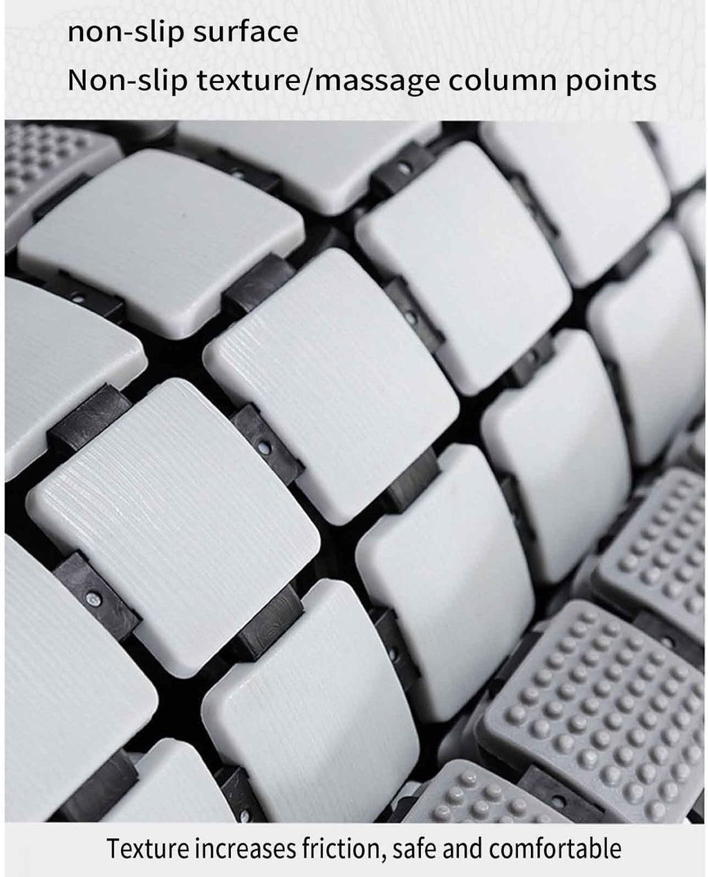 7AGAT premium PVC anti-slip bath mat with suction cups, quick-drying, non-toxic, 70x38 cm shower and tub safety rug