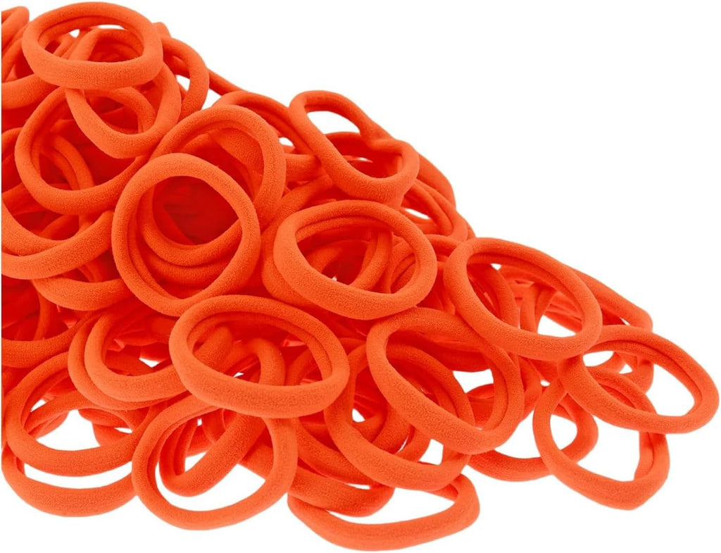 7AGAT seamless cotton elastic hair ties for women, thick ponytail holders that prevent damage and hold hair securely.