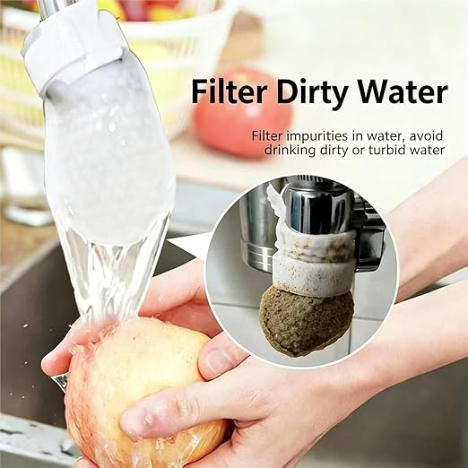 Faucet Filter Bags 10 Pack with Adjustable Strap, 5x10 cm