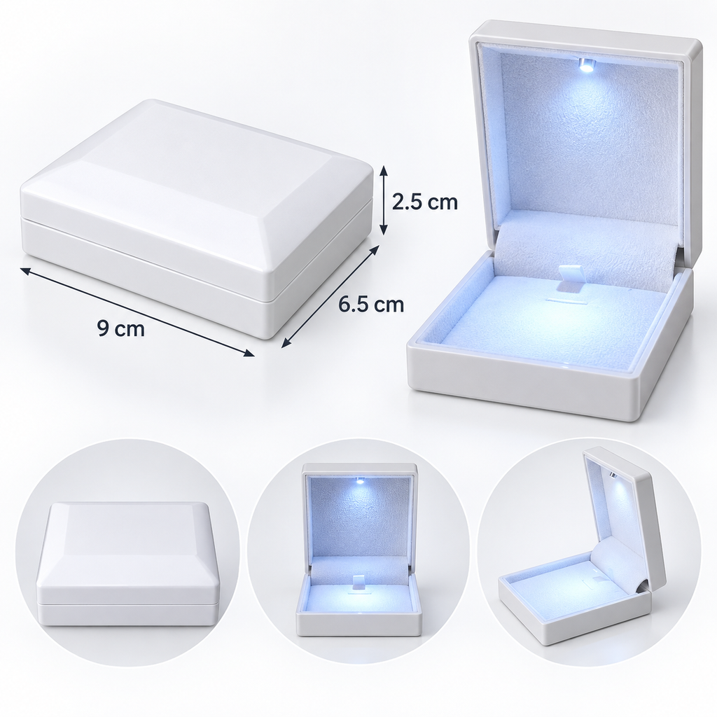 7AGAT Shopping LED jewelry gift box features for special moments
