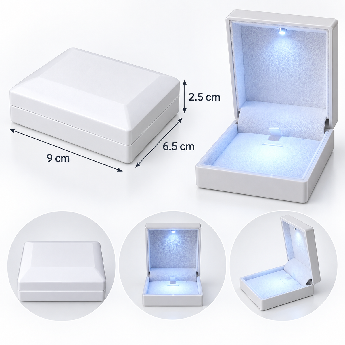 7AGAT Shopping LED jewelry gift box features for special moments
