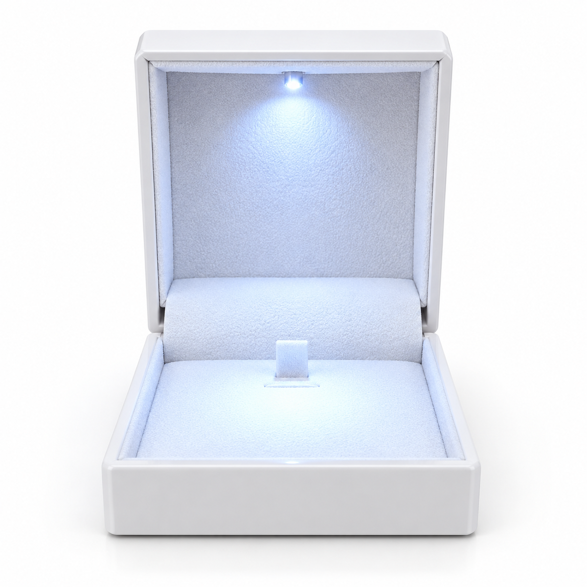 7AGAT Shopping open LED jewelry gift box with soft inner lining