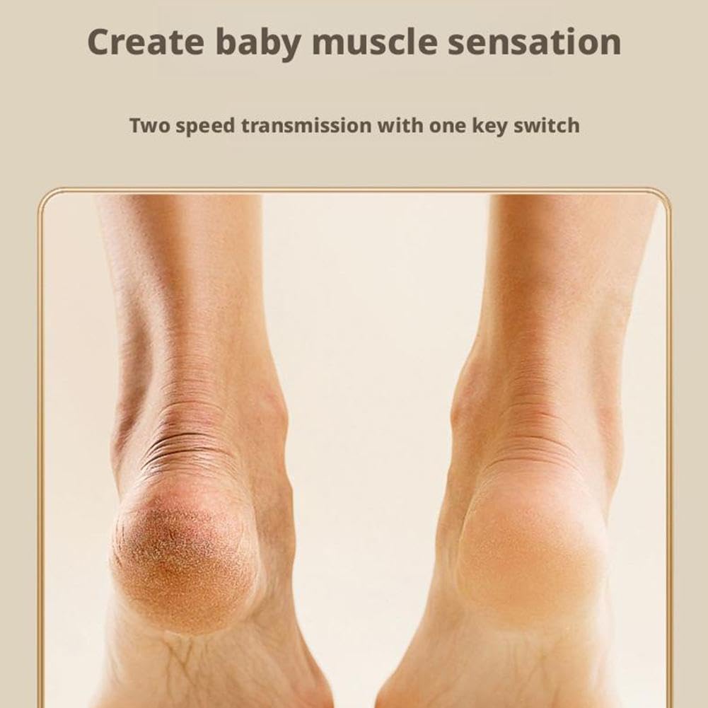 7AGAT USB rechargeable electric foot file with LED light, two-speed callus remover for smooth, well-groomed feet.
