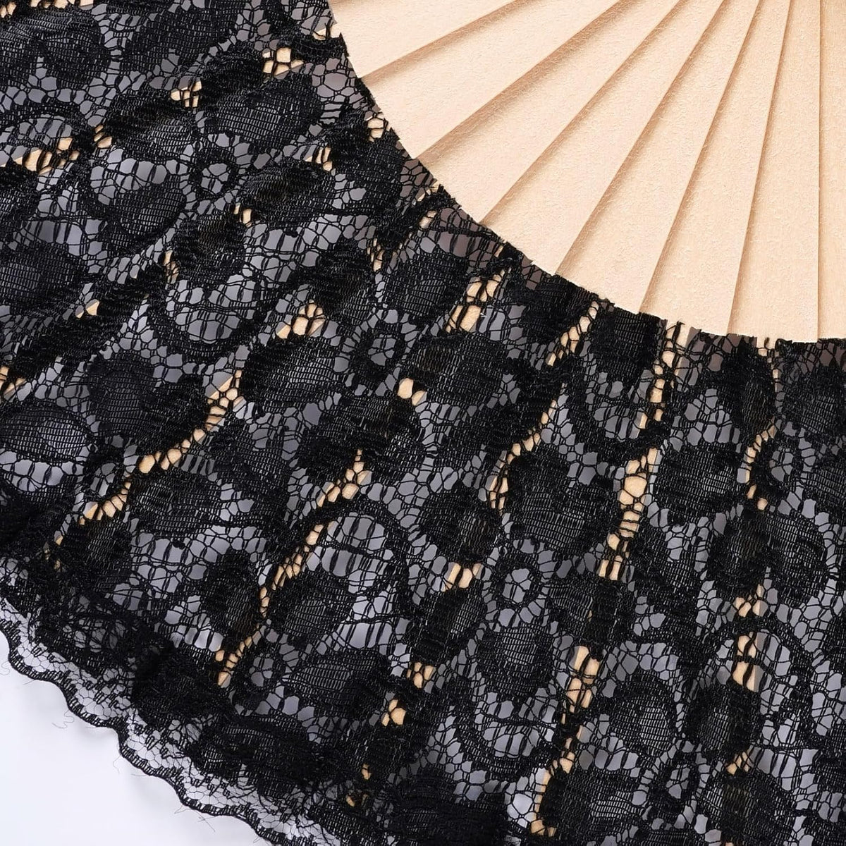 Bamboo silk folding hand fan for women, featuring intricate design, perfect for weddings, parties, and dancing events.