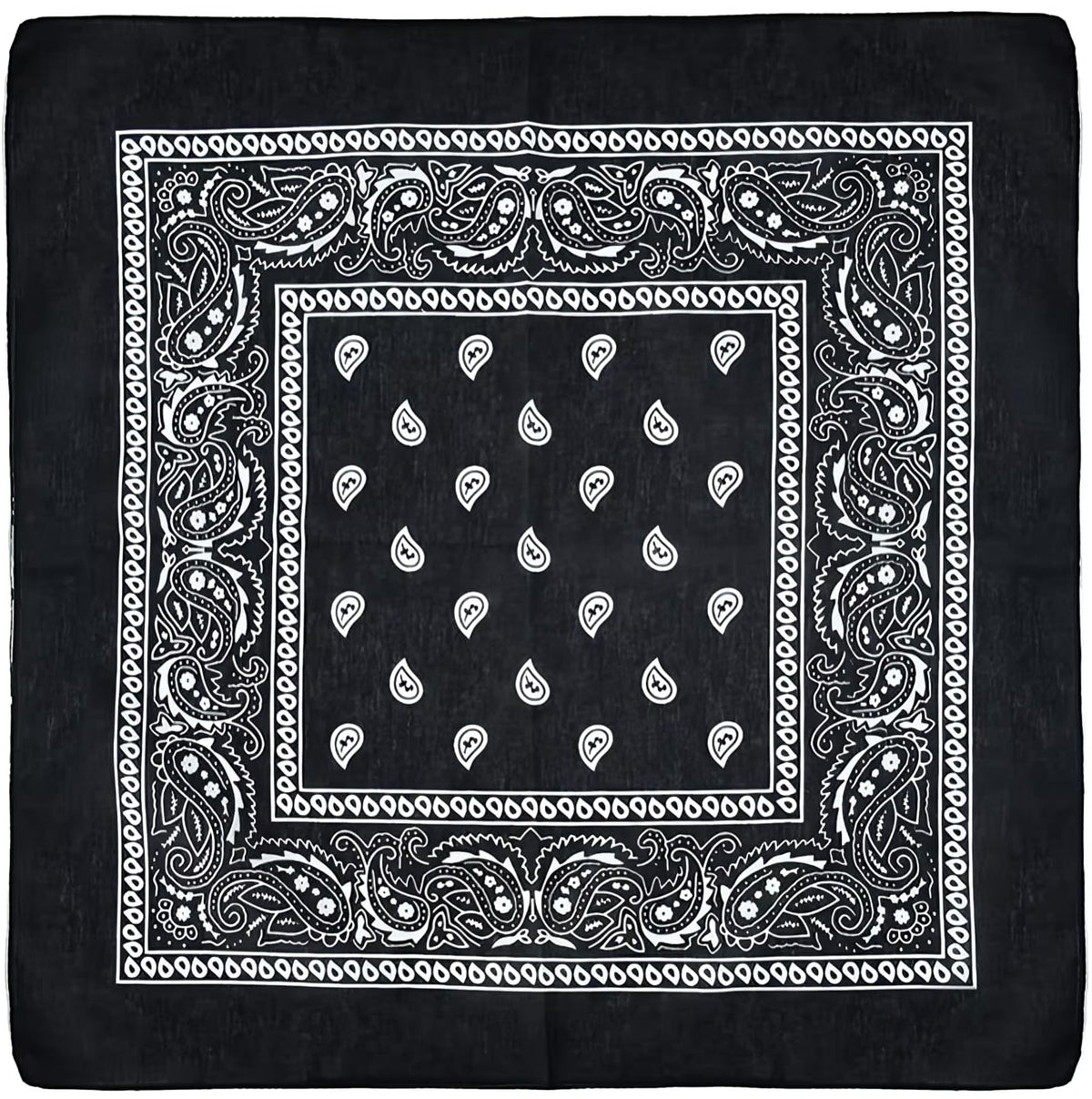 Unisex 7AGAT bandana scarf used as head wrap, neck covering, face mask, or handkerchief, made of lightweight fabric.