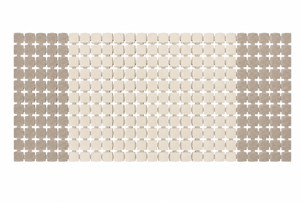 7AGAT premium PVC anti-slip bath rug with suction cups, quick-drying, non-toxic, 70x38 cm for shower and tub safety