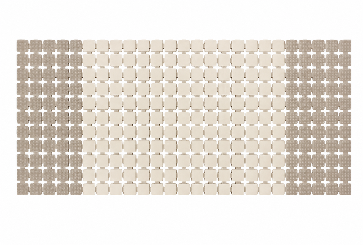 7AGAT premium PVC anti-slip bath rug with suction cups, quick-drying, non-toxic, 70x38 cm for shower and tub safety