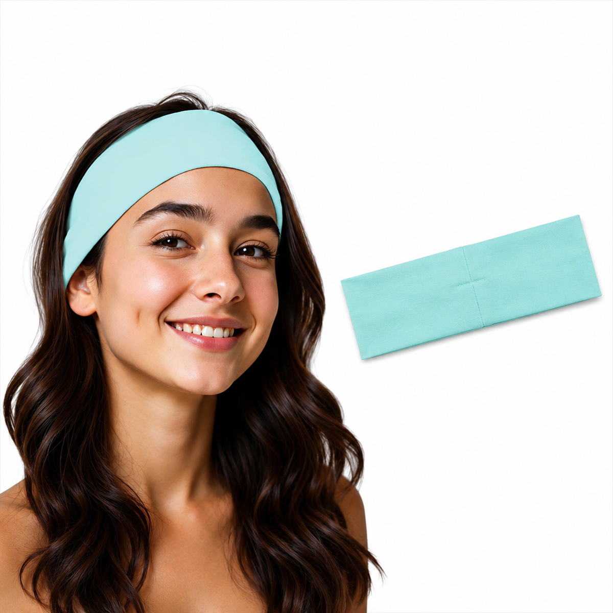 Soft cotton elastic headbands by 7AGAT, non-slip stretchy hair bands for women, ideal for daily wear and comfortable styling.