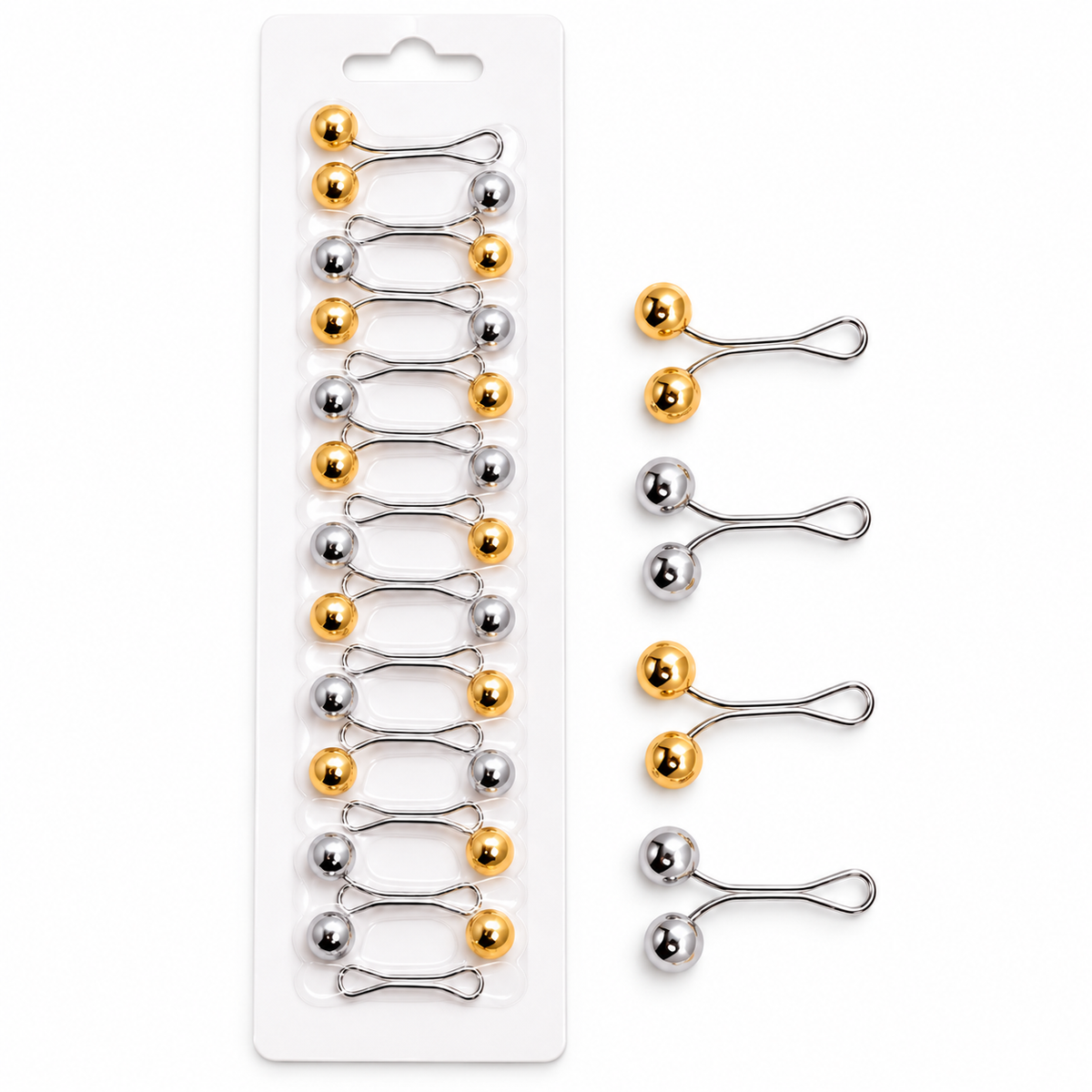 12-pack of cute 7AGAT hijab pins with scarf clips, ideal for securing headscarves, shawls, and scarves.