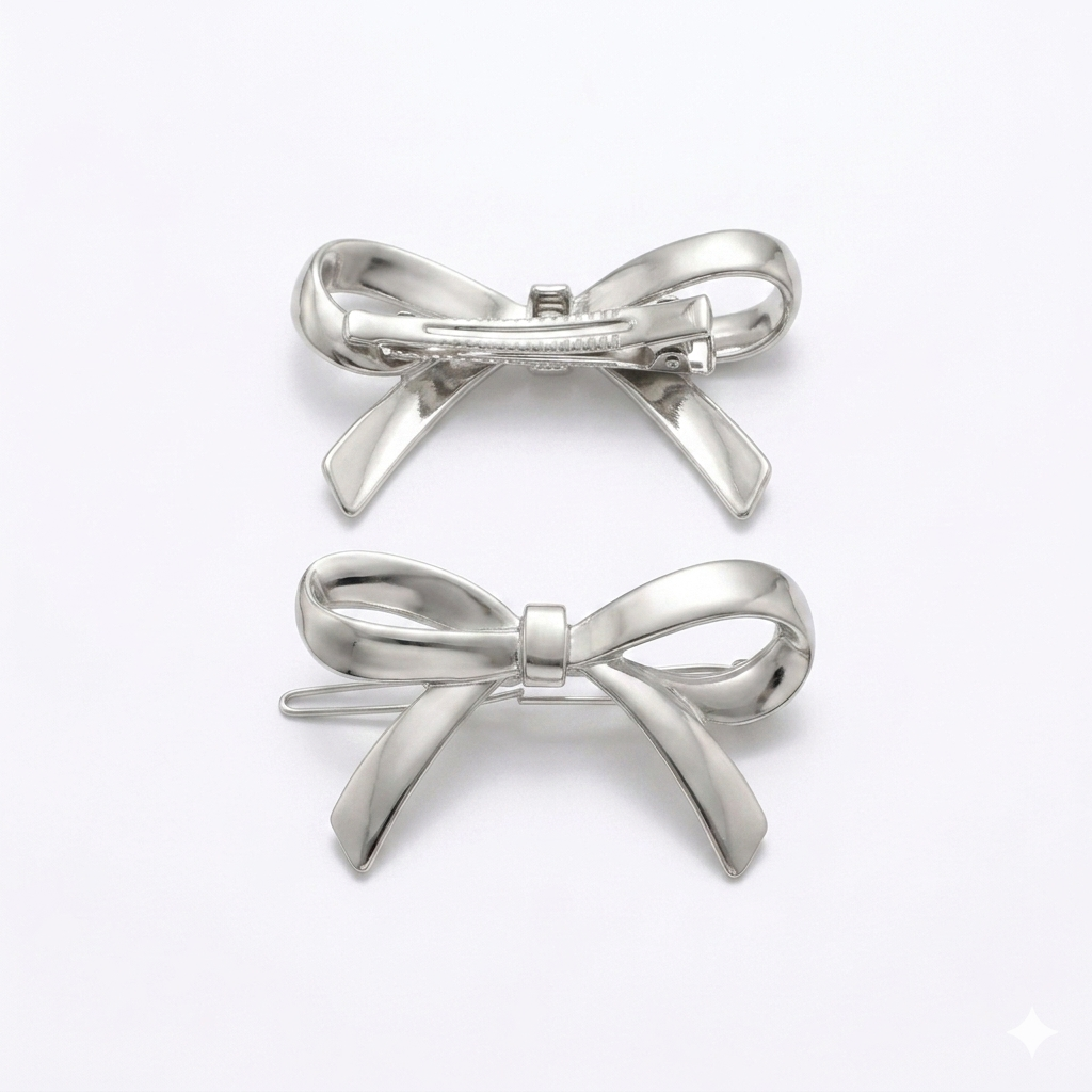 Pair of 7AGAT metal claw hair clips for women and girls, elegant hair accessories for daily wear, parties, and special occasions.
