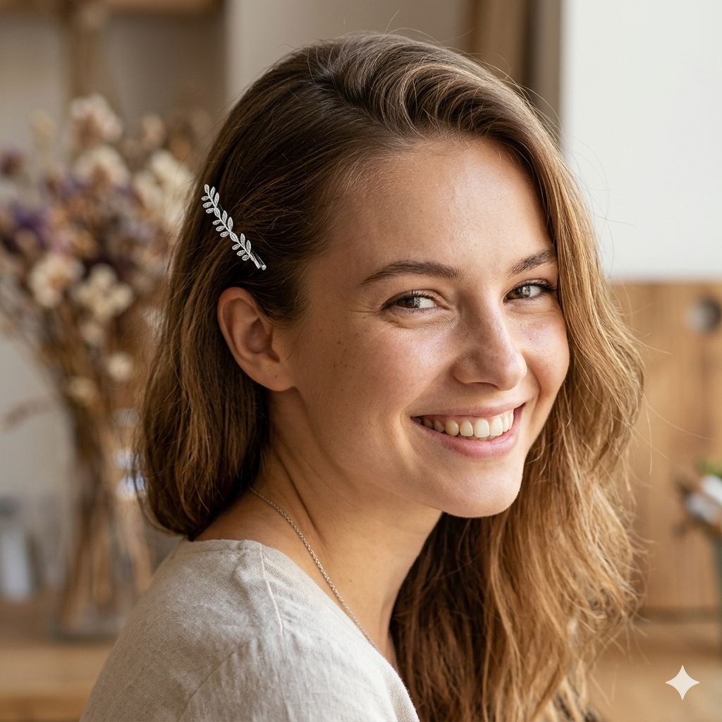 Set of 2 7AGAT metal hair barrette clips featuring claw-style design for women and girls, suitable for daily wear and special occasions.