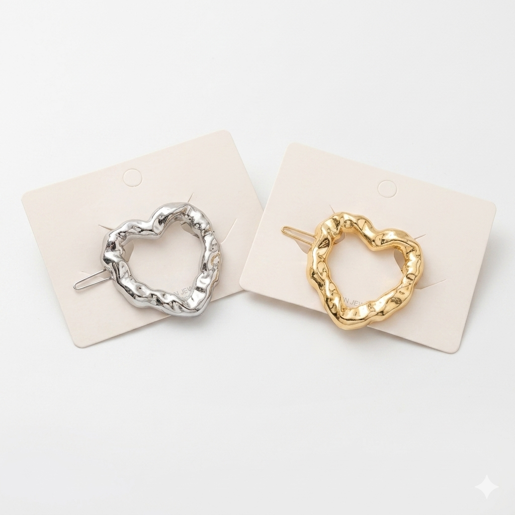 Pair of 7AGAT metal hair claw clips for women and girls, elegant hair accessories for daily wear and special occasions.