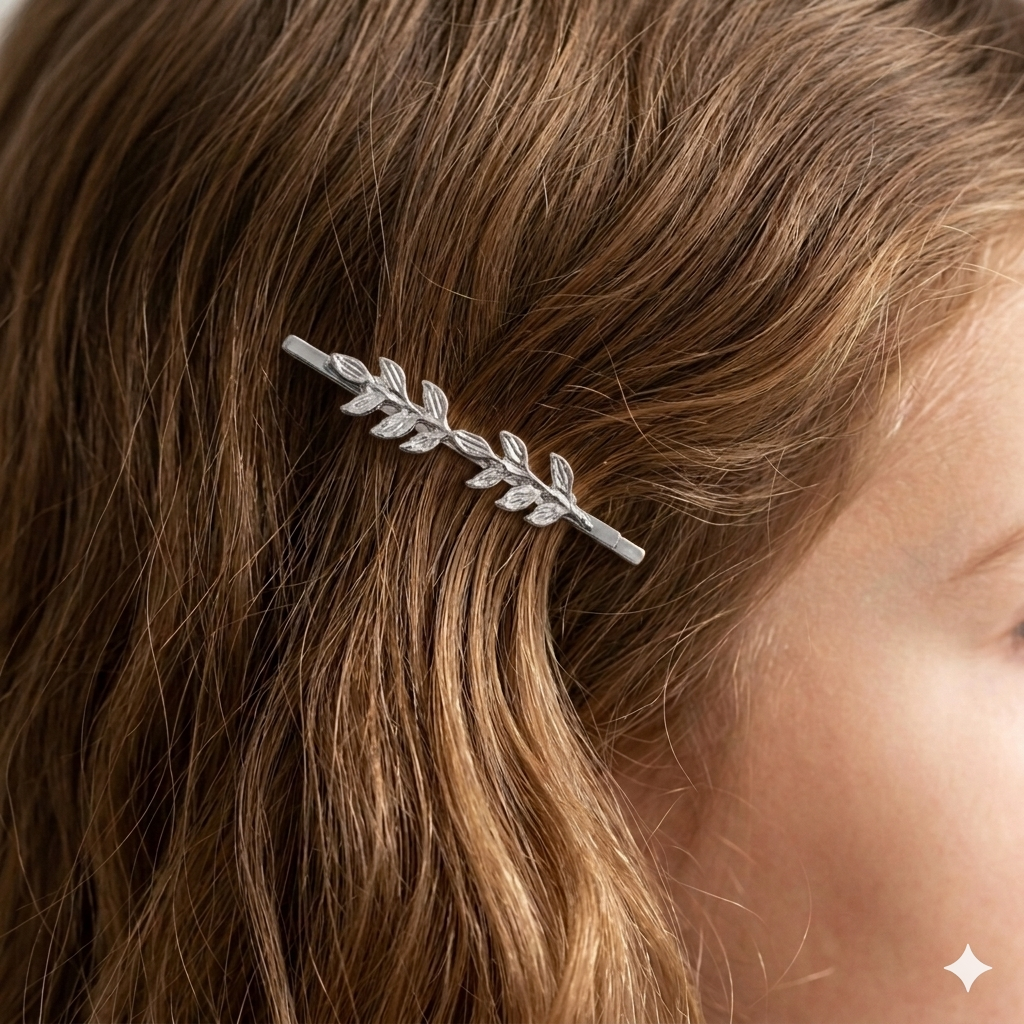 Two metal hair barrette clips from 7AGAT, elegant claws and clips for women and girls, suitable for daily wear and special occasions.