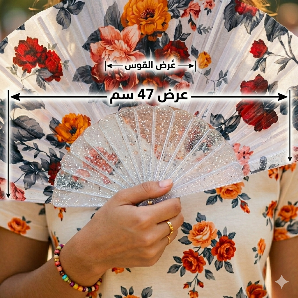 Clear acrylic folding hand fan by 7AGAT, lightweight portable design with a durable transparent frame for weddings and outdoor events.