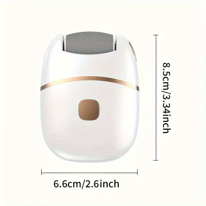 7AGAT USB rechargeable electric foot file with LED light, two-speed callus remover for smooth, healthy feet.
