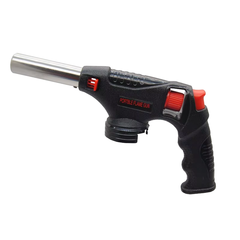 7AGAT portable gas torch with electronic ignition, ideal for kitchen, BBQ, dessert prep, and craft lighting projects.